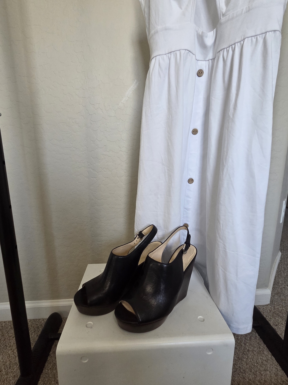 COACH Jade Slingback Wedge Heels Size 9B - Picture 8 of 8